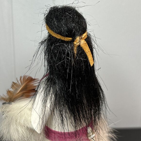 Hand crafted native Bear figure 8 inch Tall removable mask Signed E Jimmie - Picture 9 of 10